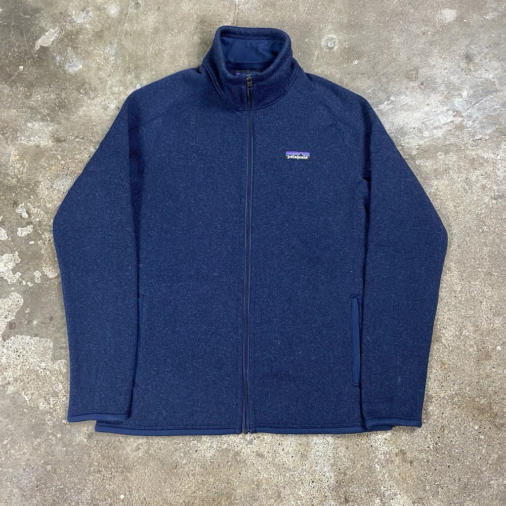 Patagonia Better Sweater Women's Size Medium Blue Full Zip Hiking Wear 25543FA21